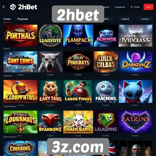 Avaliação da variedade de jogos disponíveis no 2hbet